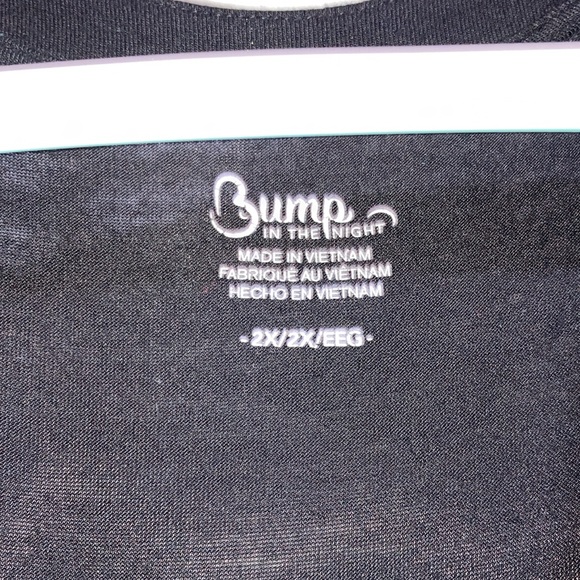 Bump in the Night Women’s Black Maternity bath robe size 2X - Picture 3 of 8